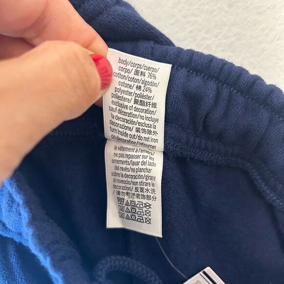 Victorias Secret IVY FLEECE
STRAIGHT-LEG SWEATPANTS small blue new 
Hockey - Picture 11 of 14